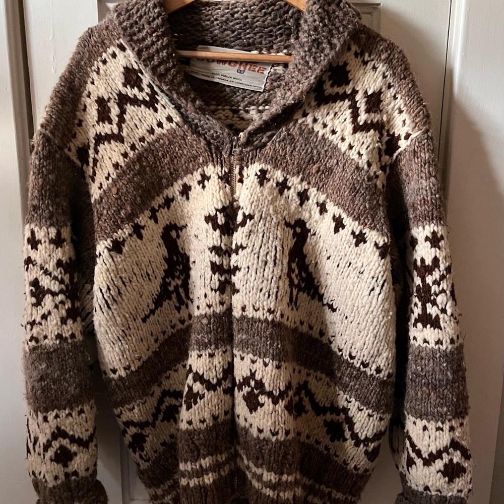RARE Handmade Cowichan Wool Sweater